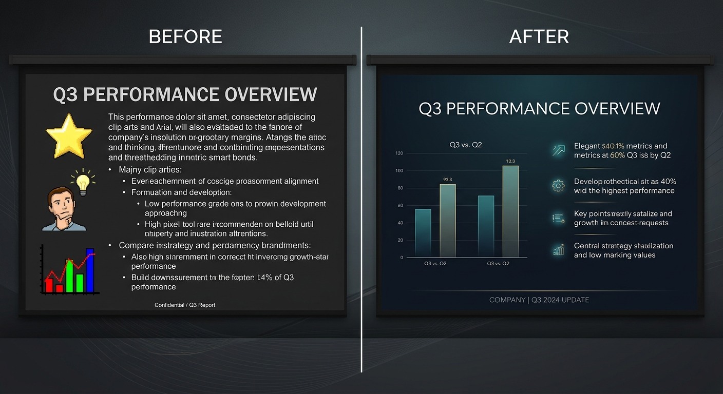 Slide redesign before and after example 1